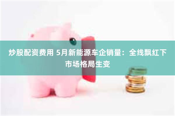 炒股配资费用 5月新能源车企销量：全线飘红下市场格局生变